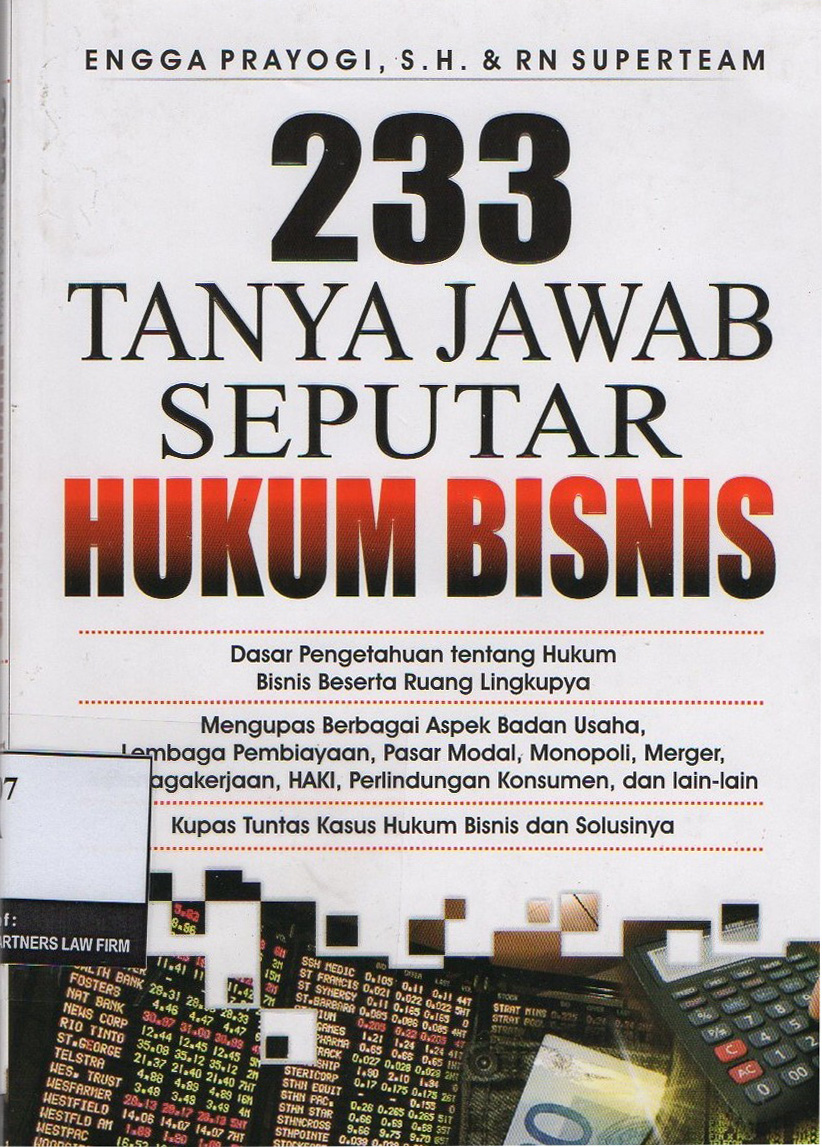 233 TANYA JAWAB SEPUTAR HUKUM BISNIS