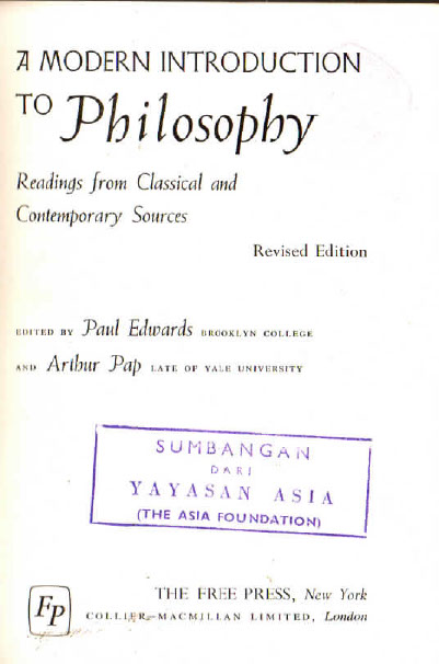 A modern Introduction to Philosophy