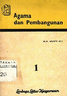 AGAMA DAN PEMBANGUNAN : MEMUAT TJERAMAH DAN PIDATO MENTERI AGAMA H.A. MUKTI ALI