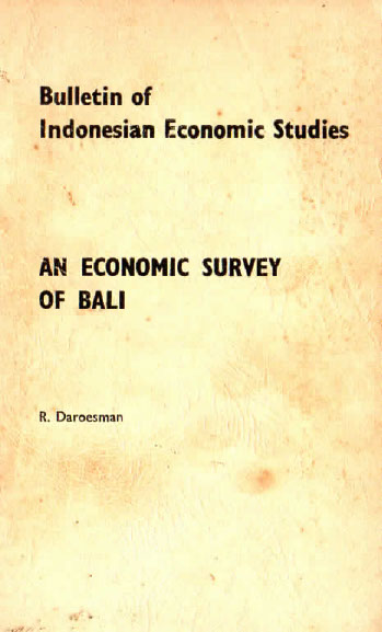 An Economic Survey of Bali