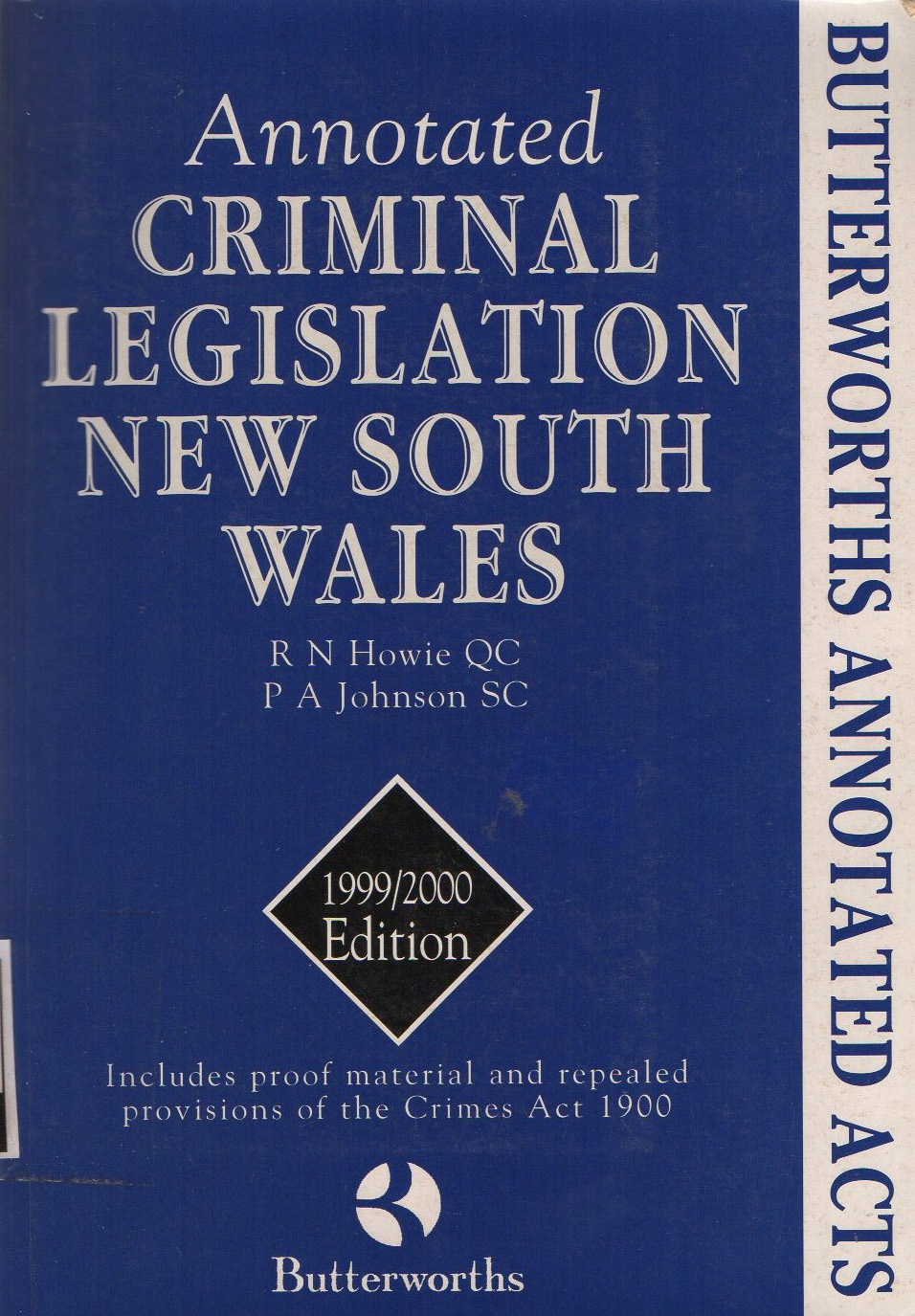 ANNOTATED CRIMINAL LEGISLATION NEW SOUTH WALES