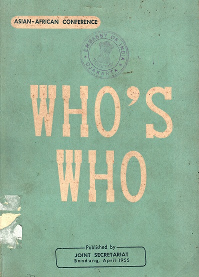 WHO'S WHO, ASIAN-AFRICAN CONFERENCE.