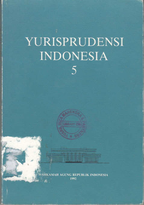 YURISPRUDENSI INDONESIA MAHKAMAH AGUNG REPUBLIK INDONESIA 1992 BAGIAN 5