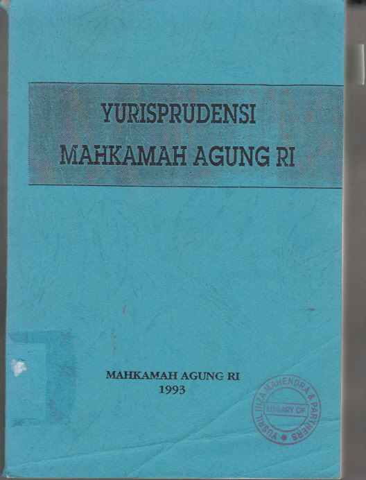YURISPRUDENSI MAHKAMAH AGUNG REPUBLIK INDONESIA 1993
