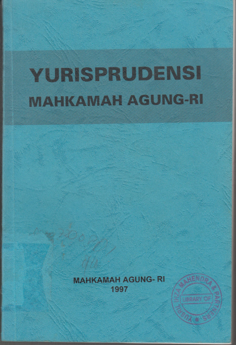 YURISPRUDENSI MAHKAMAH AGUNG REPUBLIK INDONESIA 1997
